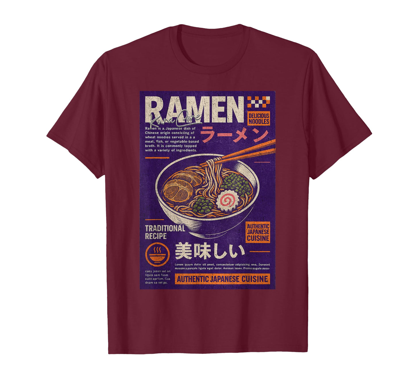 Ramen Japanese Streetwear Cyberpunk Y2K Retro Manga Anime T-Shirt