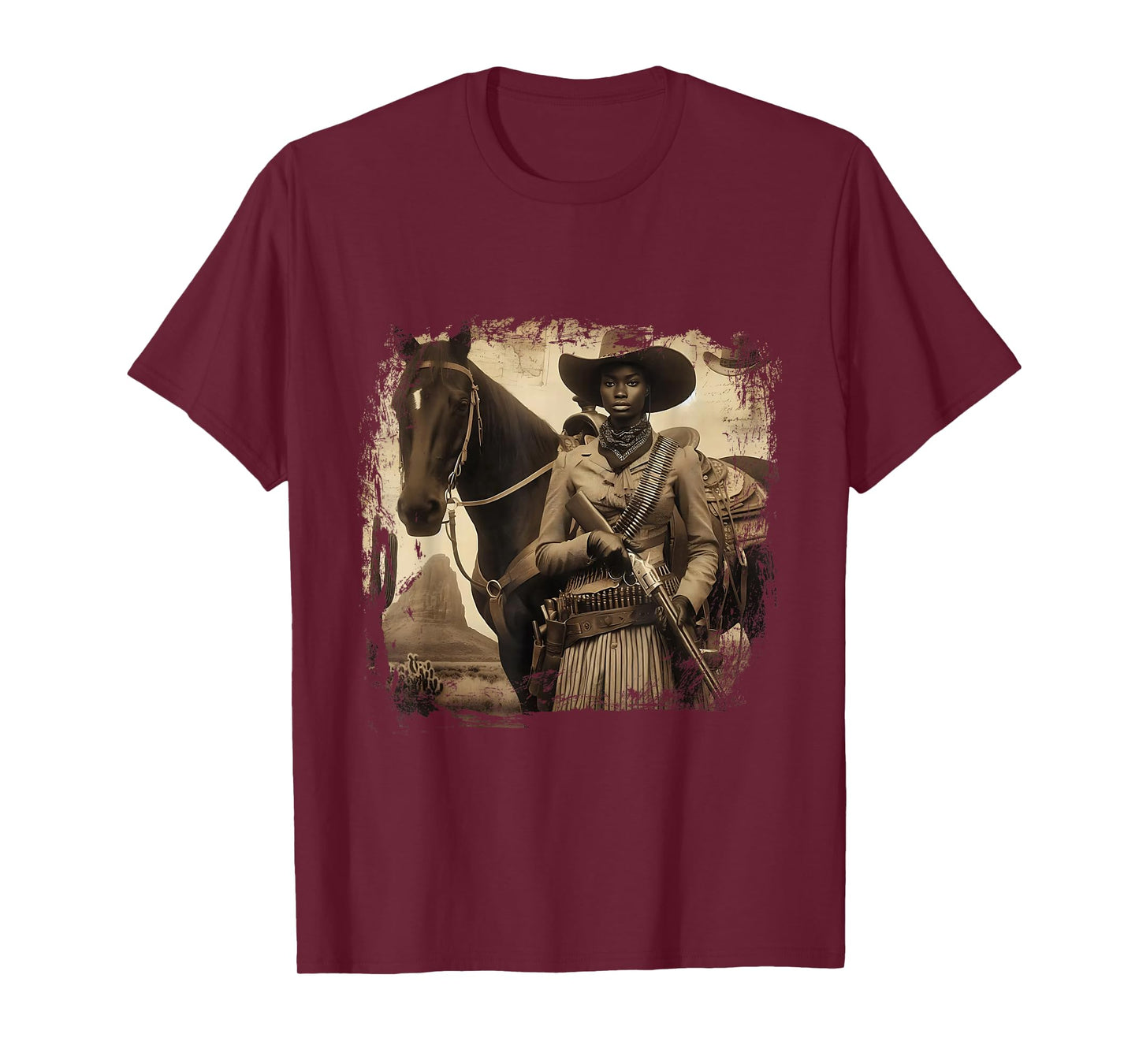 Melanin Cowgirl Swag Cowgirls Black History African T-Shirt