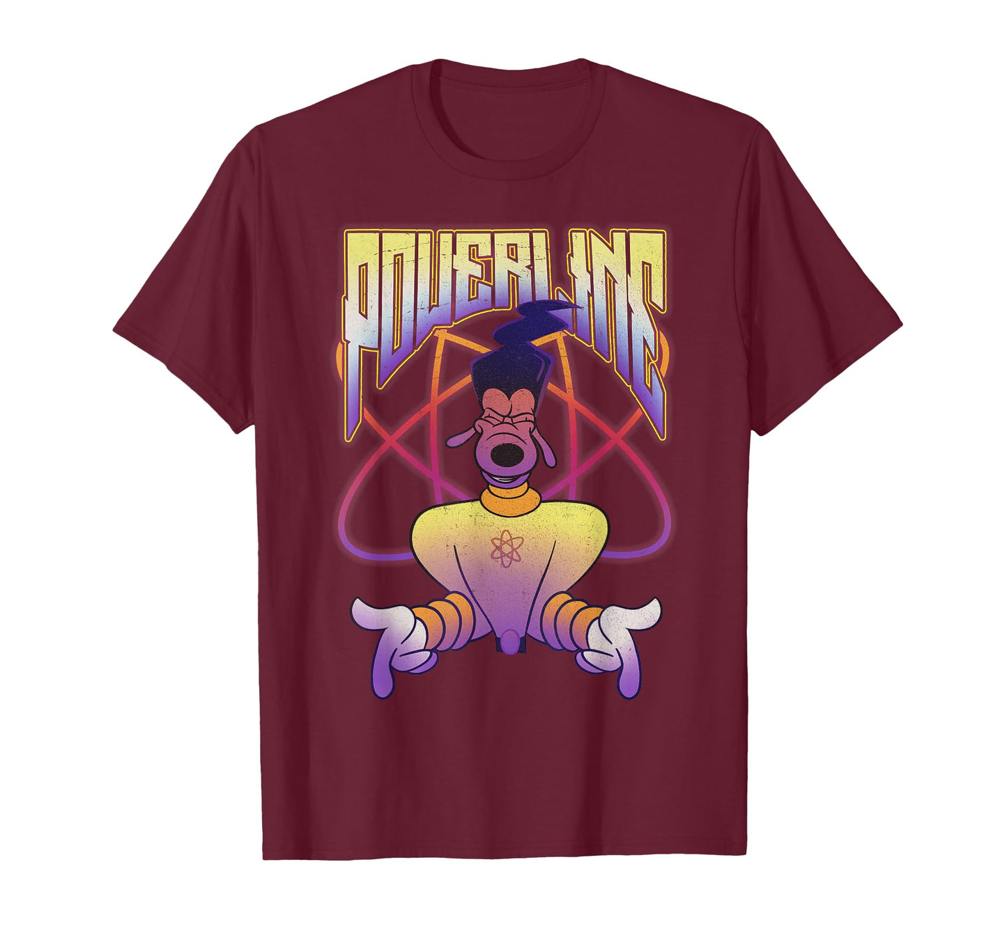 Disney A Goofy Movie Powerline Logo Portrait Short Sleeve T-Shirt