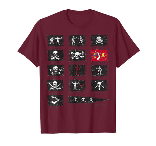 Famous Pirates Flags T-Shirt