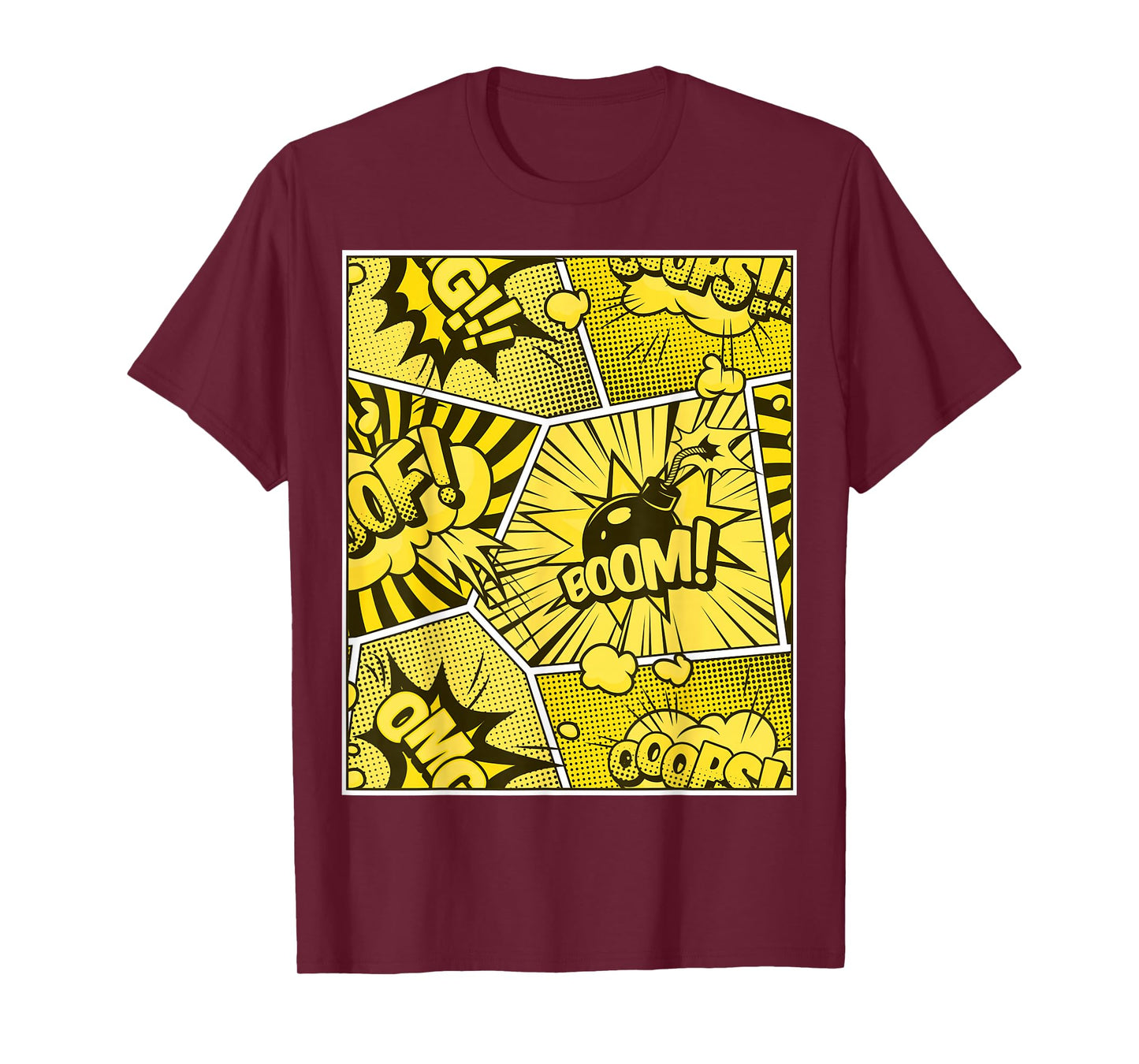 Varsity-Gold Yellow Comic Book University Varsity-Gold T-Shirt