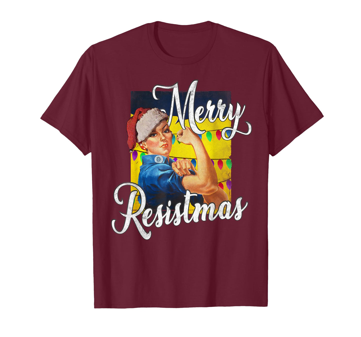 Merry Resistmas, Christmas, Feminist, Strong Woman T-Shirt