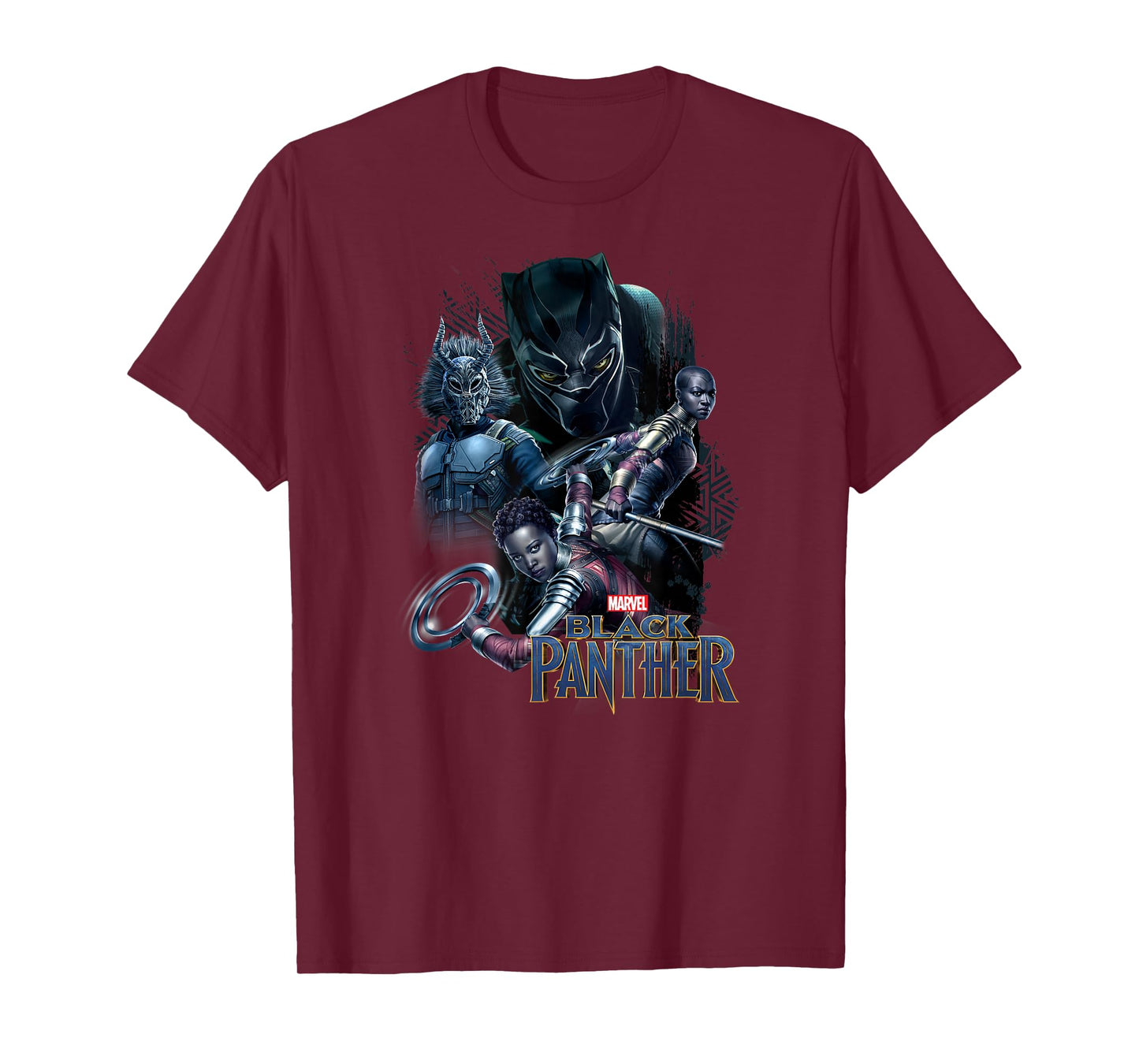 Marvel Black Panther Movie Warrior Poses Graphic T-Shirt T-Shirt