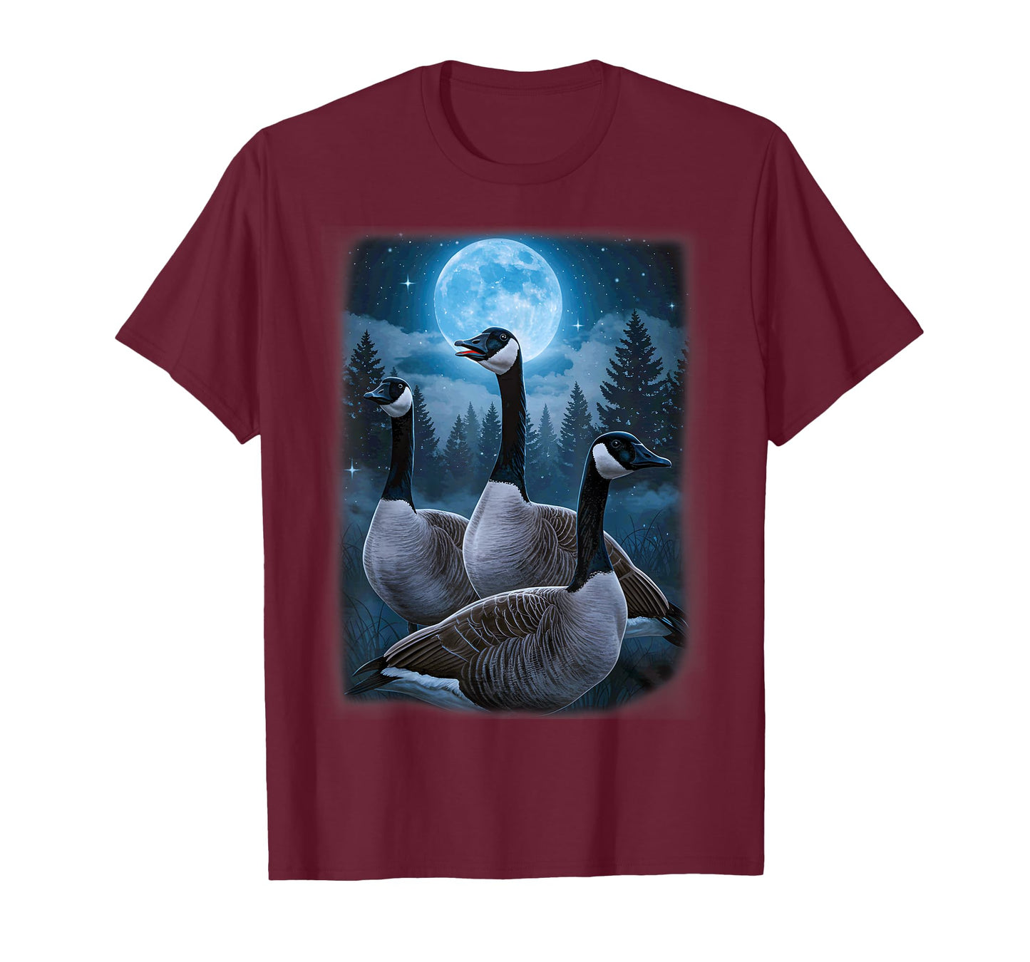 Canadian Geese Howling at the Moon T-Shirt