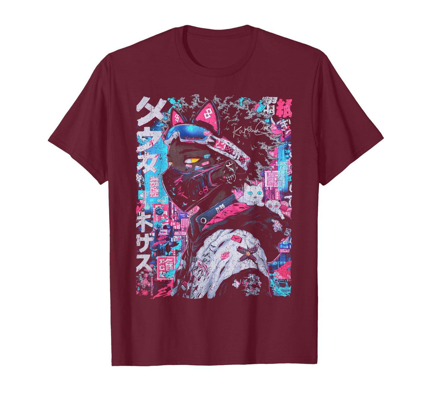 Japanese Streetwear Afro Cyberpunk Y2K Techwear Manga Anime T-Shirt