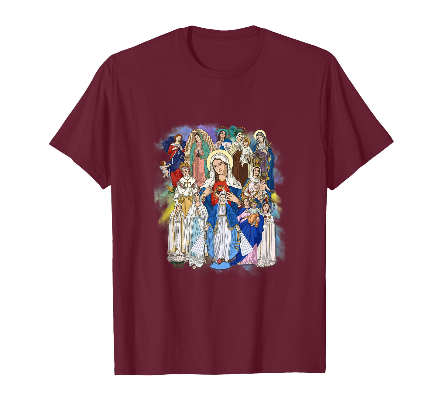 Our Lady The Blessed Mother Latin Marian Titles Catholic T-Shirt