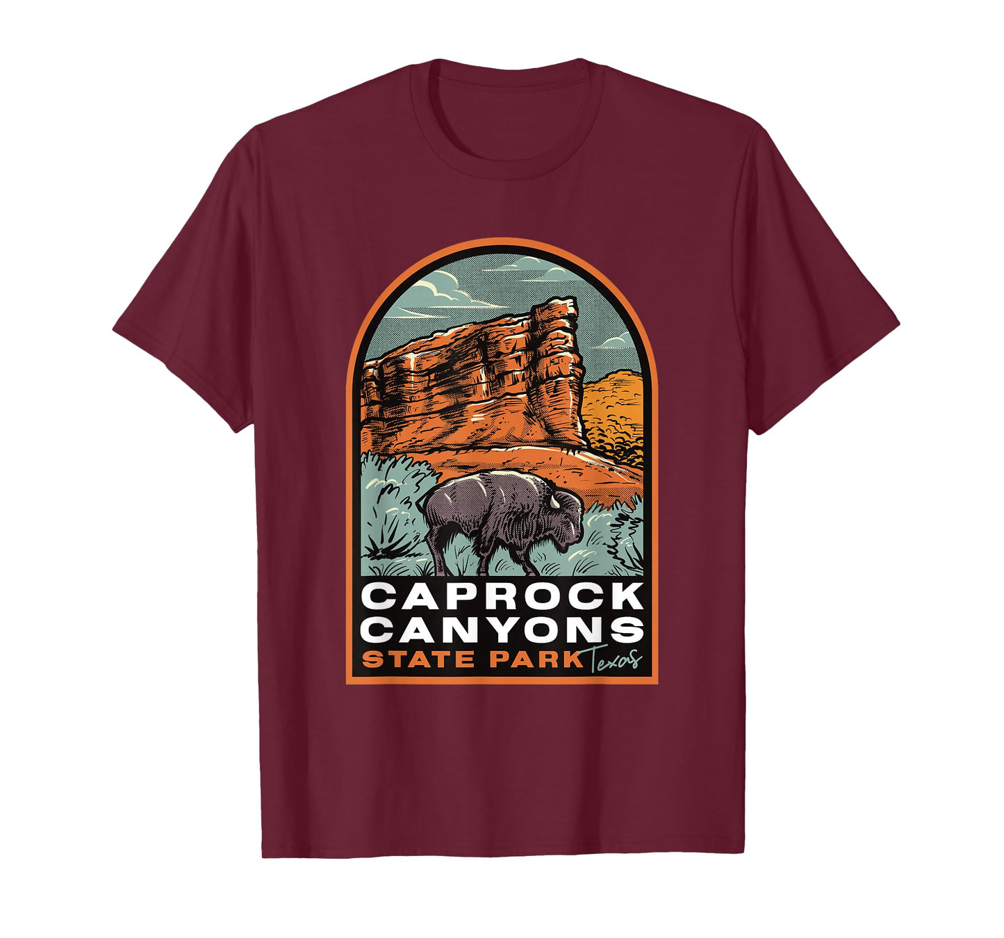 Caprock Canyons State Park Texas Vintage T-Shirt