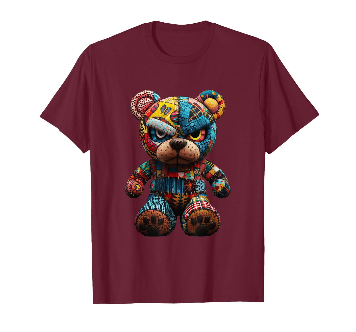 Funny Graphic Angry Teddy Bear Streetwear T-Shirt
