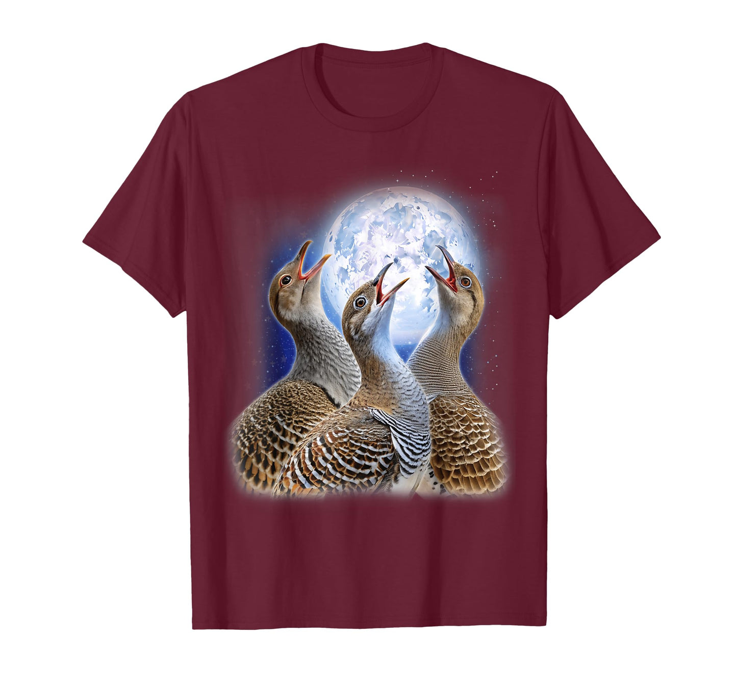 3 Malleefowl Howling At The Moon Funny Australian Bird Lover T-Shirt