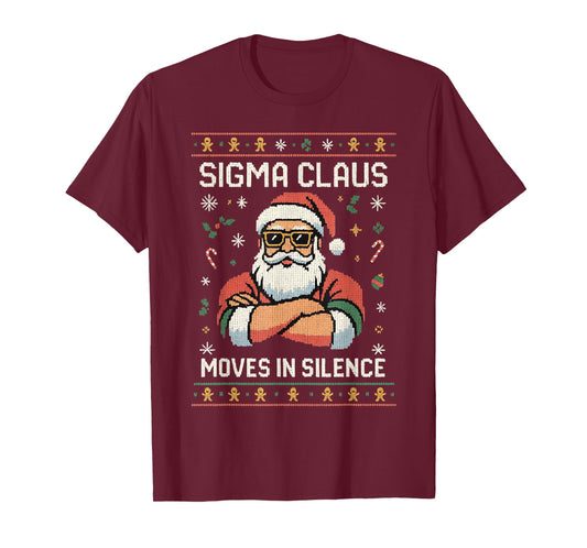Christmas Shirt - Sigma Santa Ugly Xmas Sweater T-Shirt