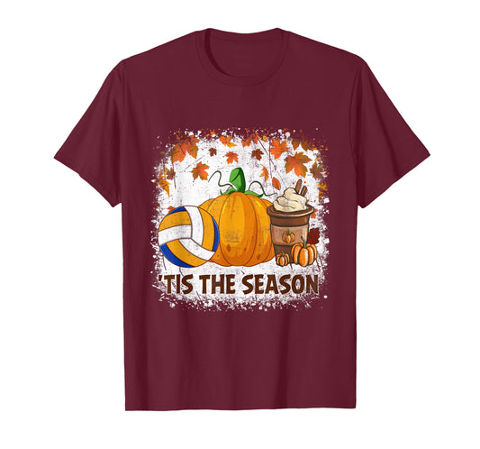Pumpkin Spice Volleyball Tis The Season Fall Thanksgiving T-Shirt