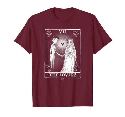 Corpse Bride The Lovers Tarot Card Victor and Bride Movie T-Shirt