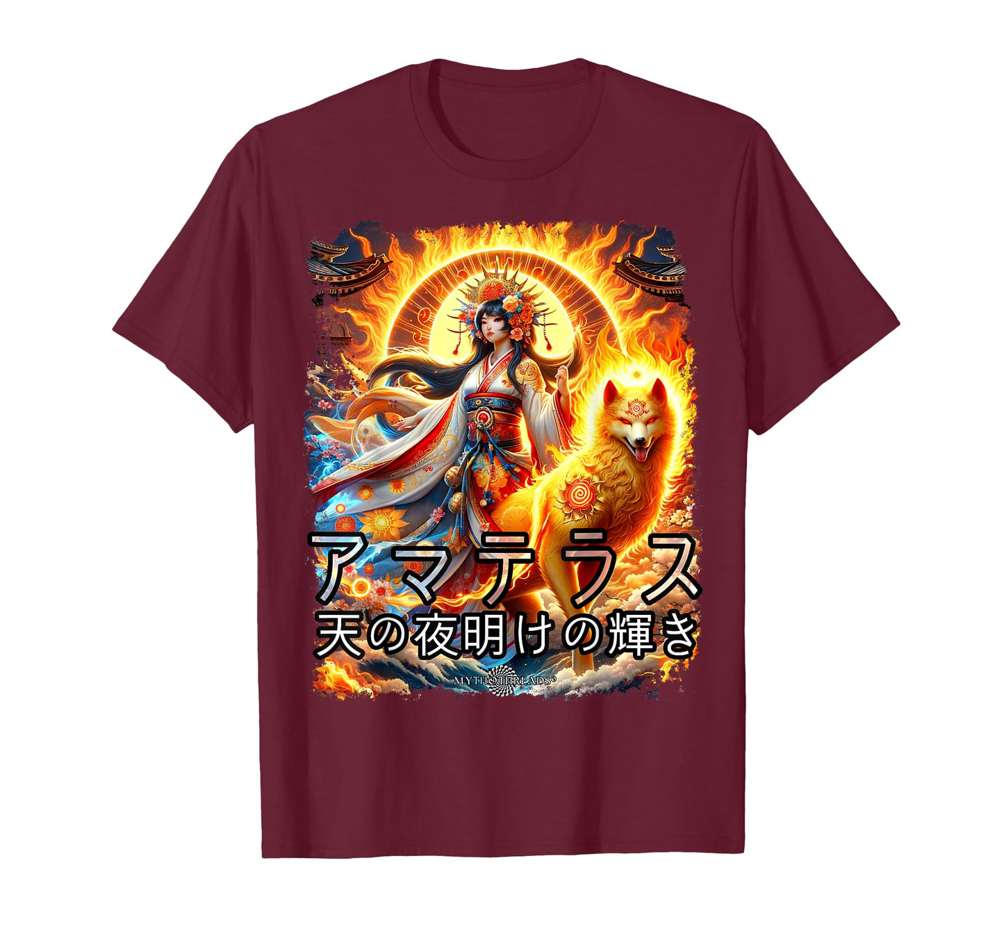 Amaterasu Sun Goddess Vintage Art T-Shirt