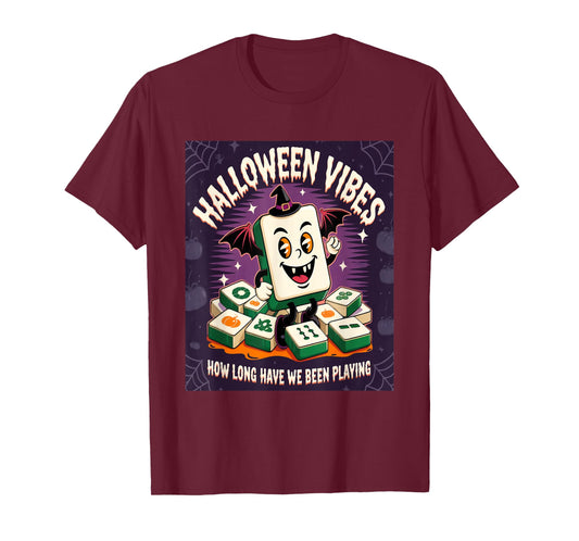 Halloween Vibes Mahjong Lover T-Shirt | Funny How Long Have T-Shirt