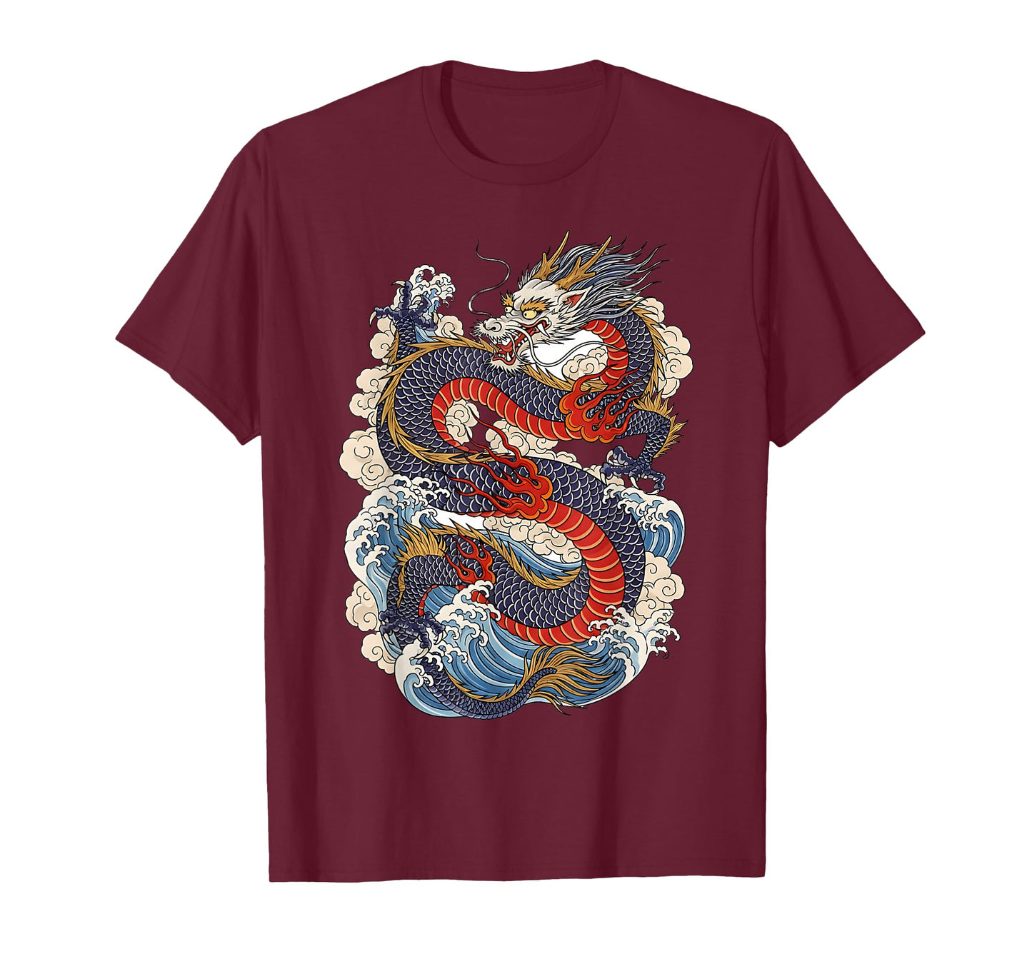 Traditional Chinese Dragon East Asia Dragon Ukiyoe Japanese T-Shirt