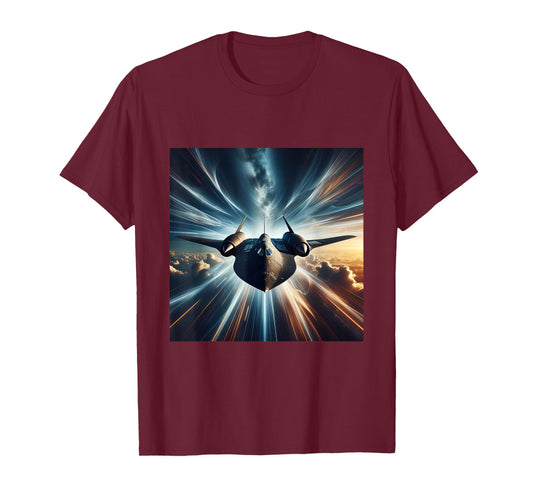 SR 71 Blackbird Fighter Jet Military Aircraft T-Shirt