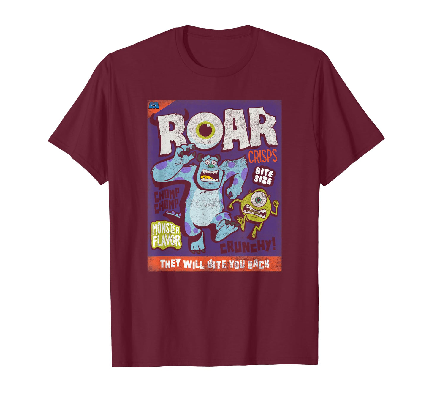 Disney Pixar Monsters Inc Halloween Roar Crisps T-Shirt