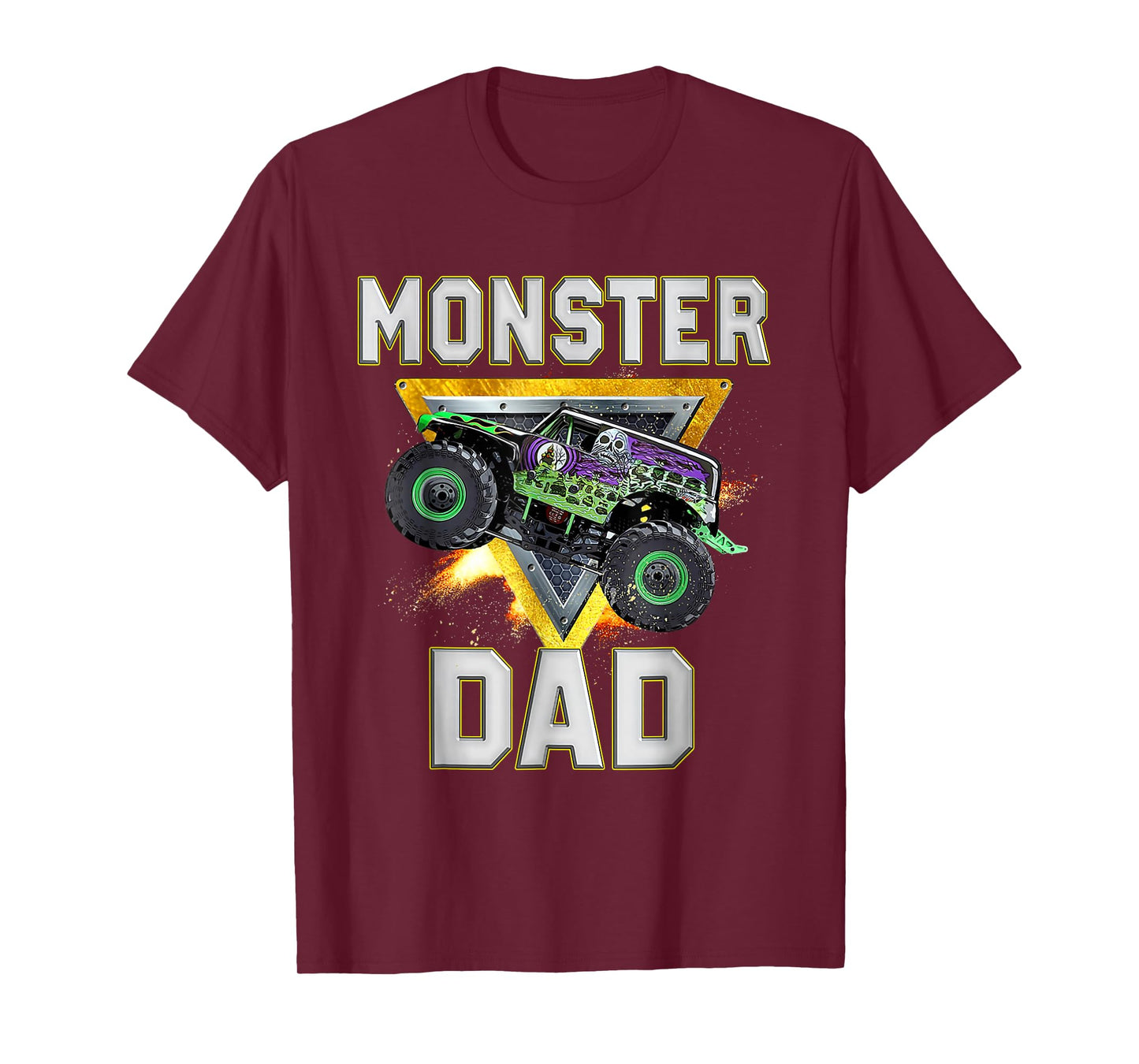 Monster Truck Dad Family Birthday Party Father's Day Gift T-Shirt
