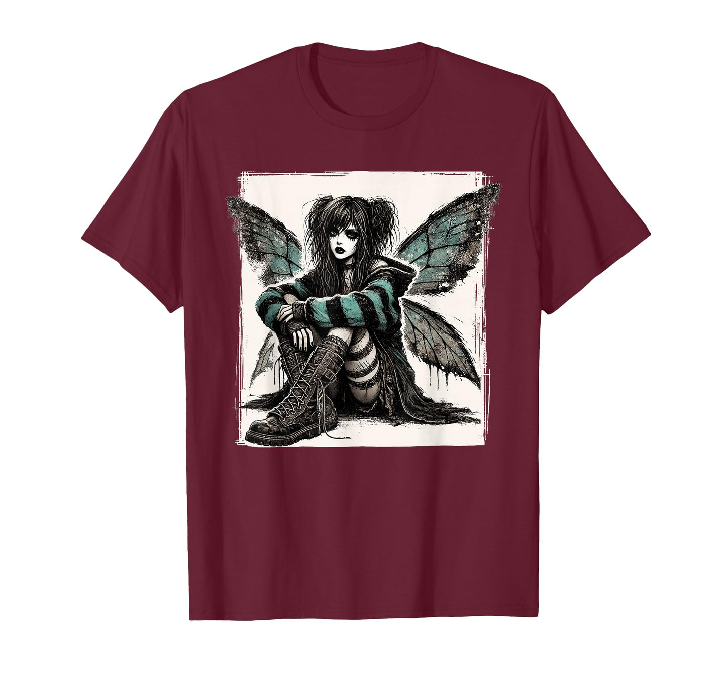 Goth Girl Cute Grunge Women Gothic Fairy Goth Emo Girl T-Shirt