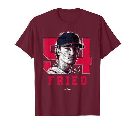 Max Fried Silhouette Maximus Atlanta MLBPA T-Shirt