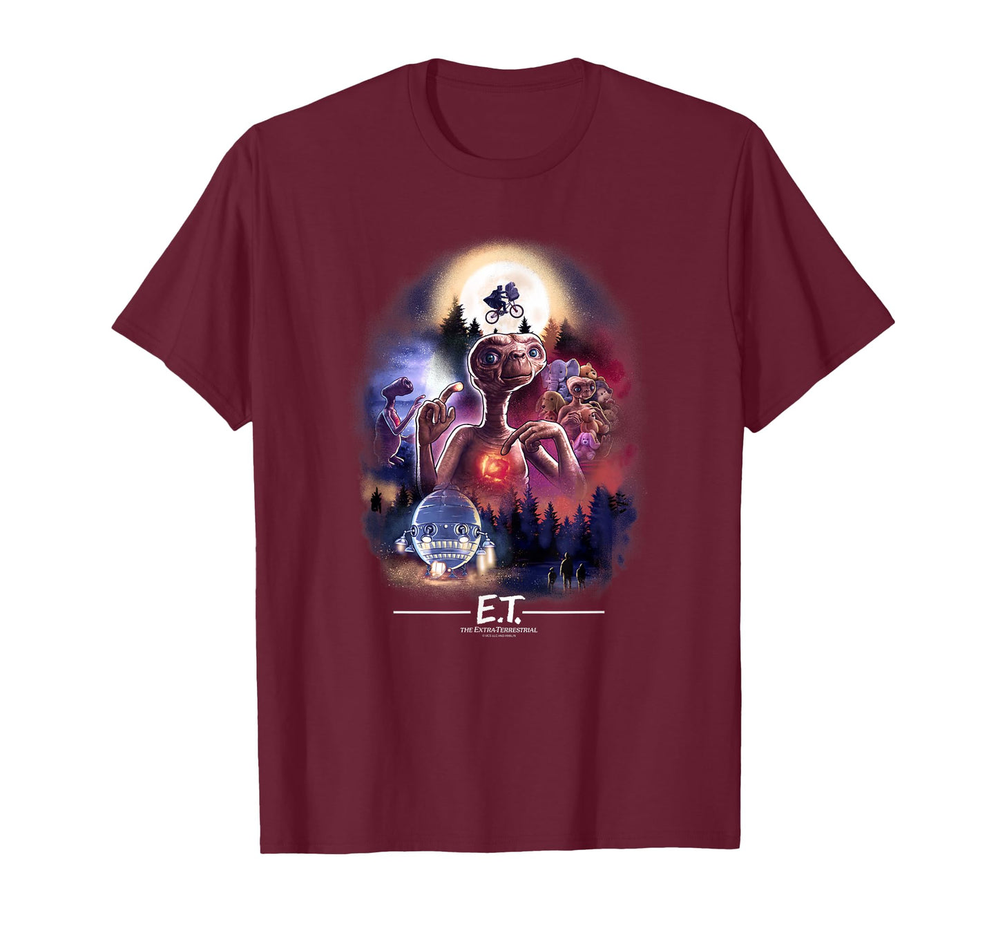 E.T. the Extra-Terrestrial Centered Collage T-Shirt