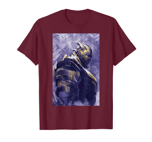 Marvel Avengers Endgame Thanos Painting Graphic T-Shirt T-Shirt