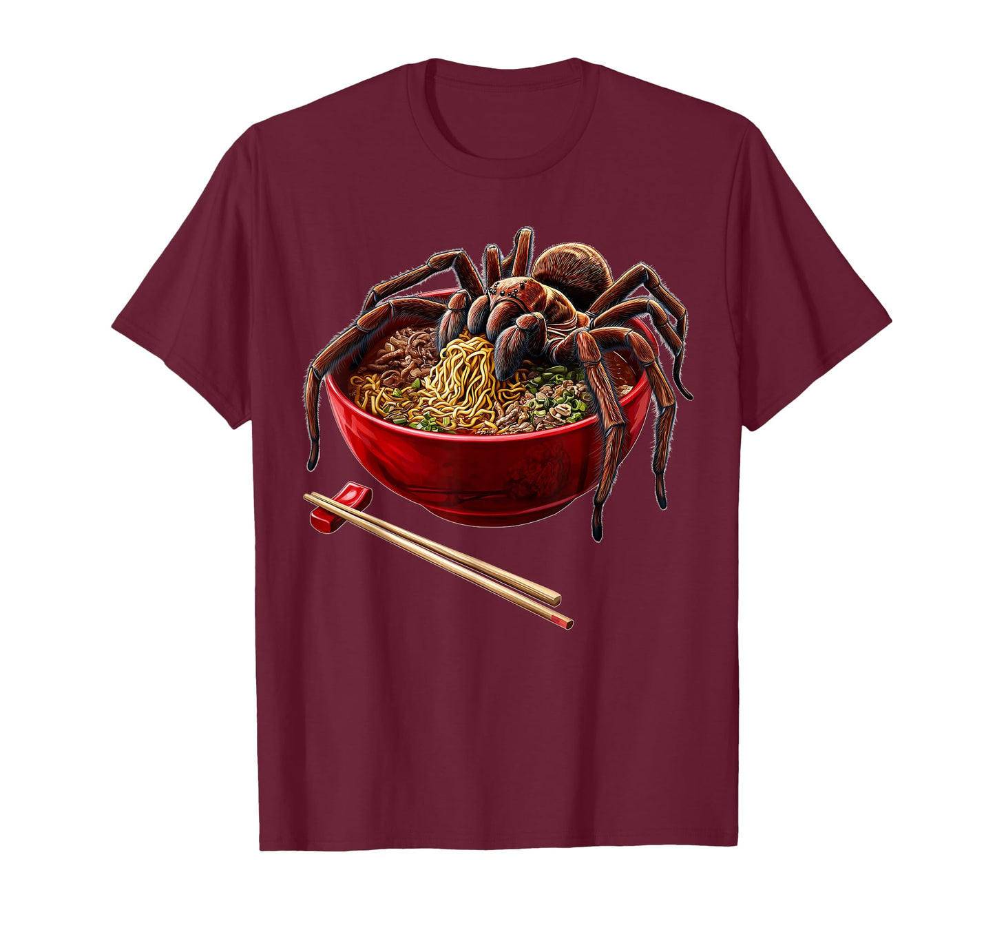 Tarantula Spider Japanese Noodles T-Shirt