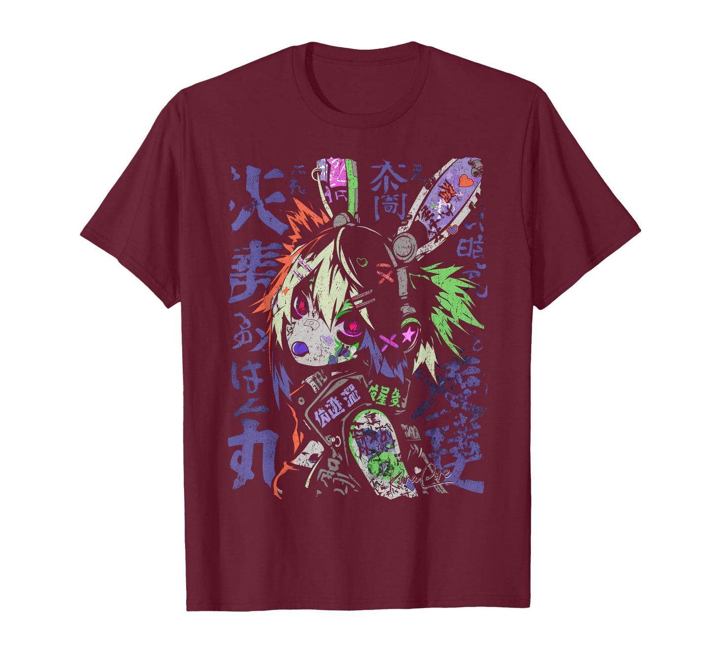 Japanese Streetwear Cyberpunk Y2K Techwear Retro Manga Anime T-Shirt