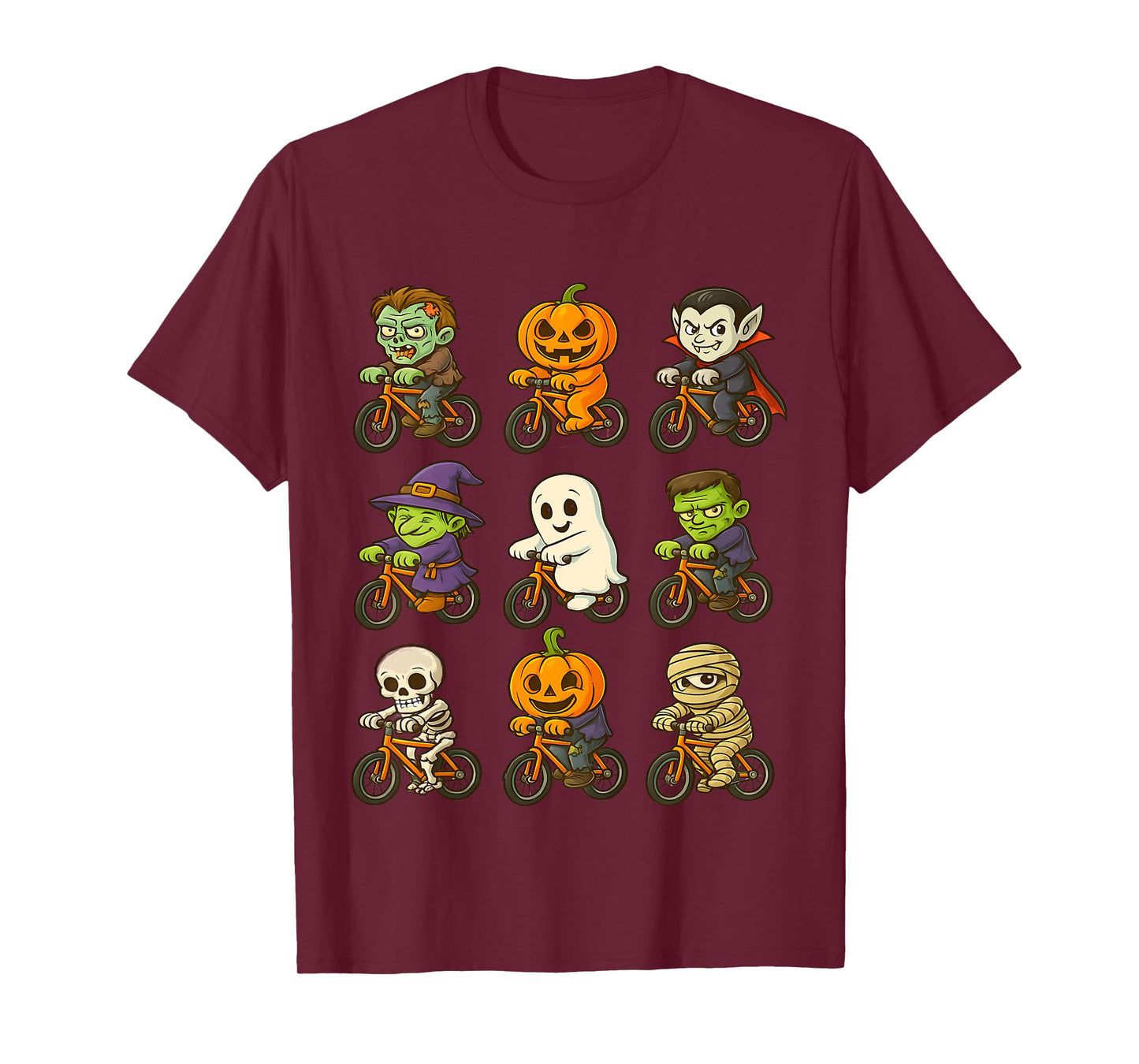 Funny Halloween Monsters Riding Bikes Costume toddlers T-Shirt