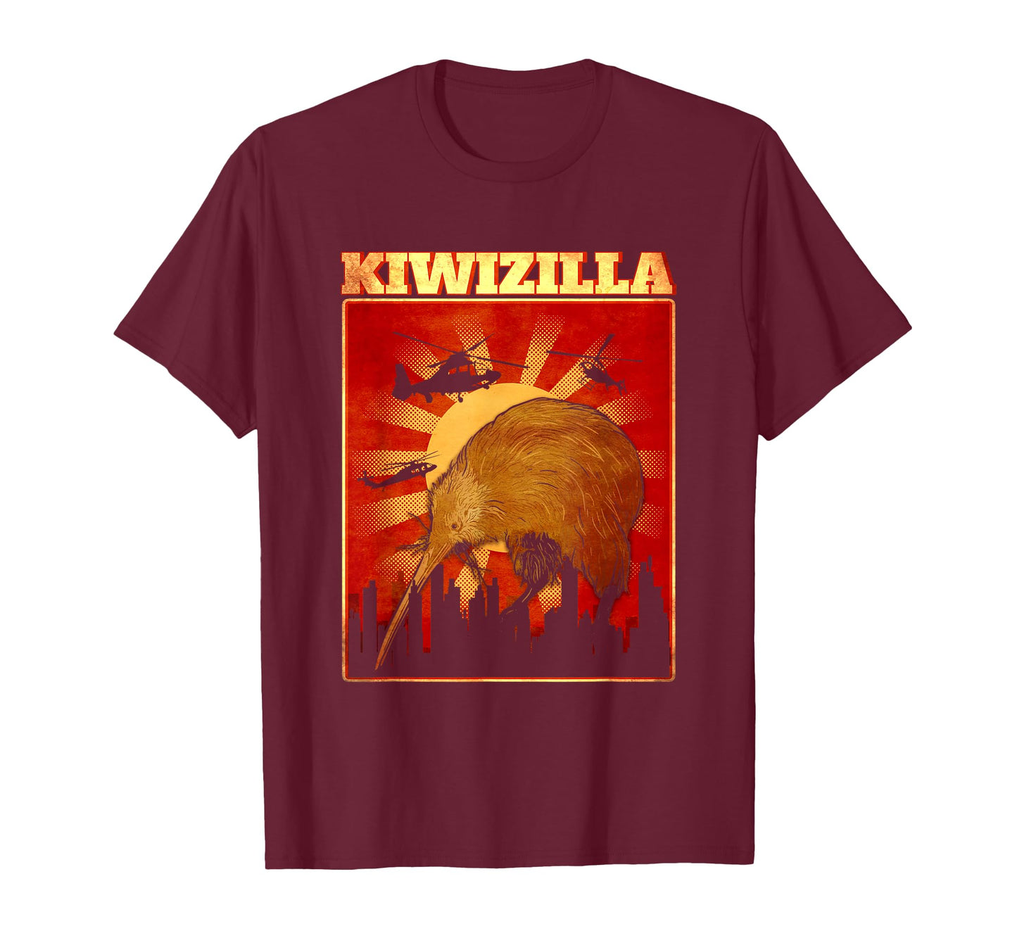 Kiwi Bird New Zealand Bird Lover Kiwizilla T-Shirt