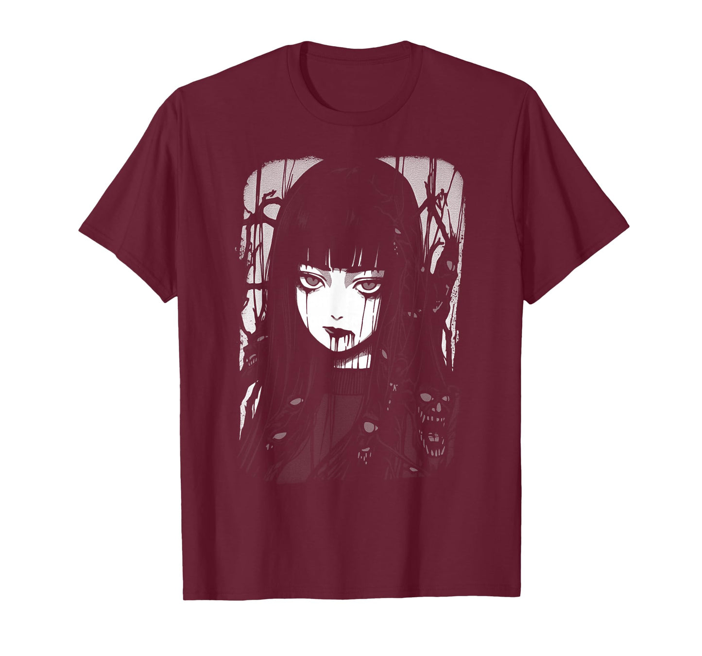 Creepy Japanese Anime Manga Horror | Pastel Goth Grunge T-Shirt