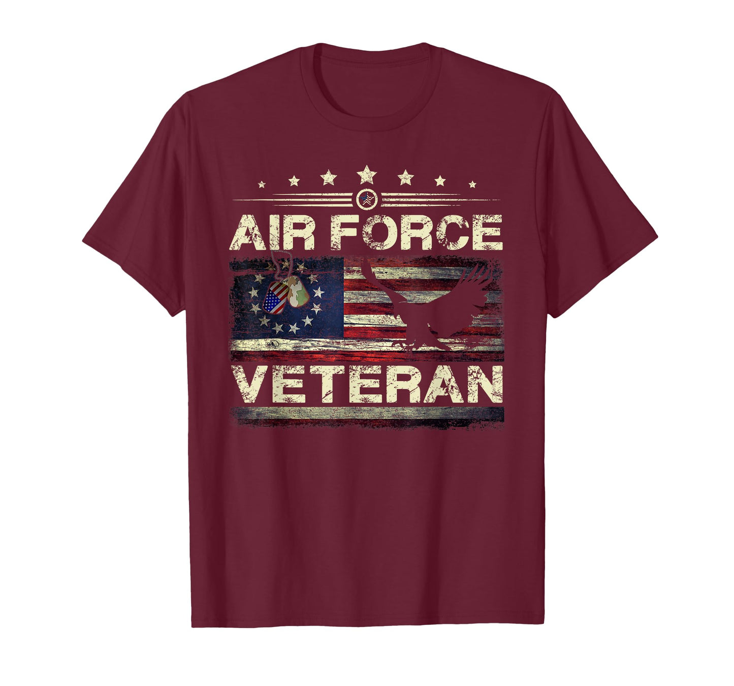 Veteran US Air Force Tshirt - American Betsy Ross Flag T-Shirt