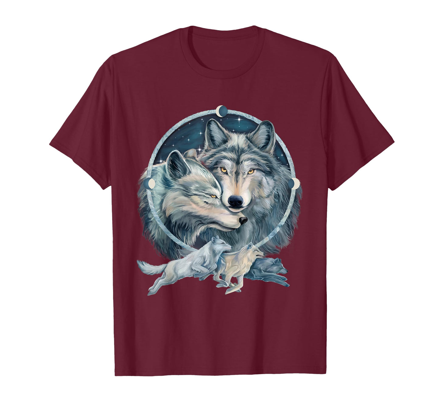 Wolf Dream Catcher Love T-Shirt