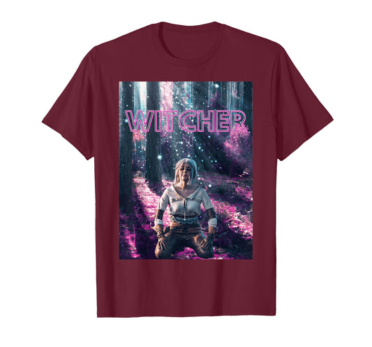 Fantasy Warrior Girl Witcher-Inspired Ciri Style Hero T-Shirt