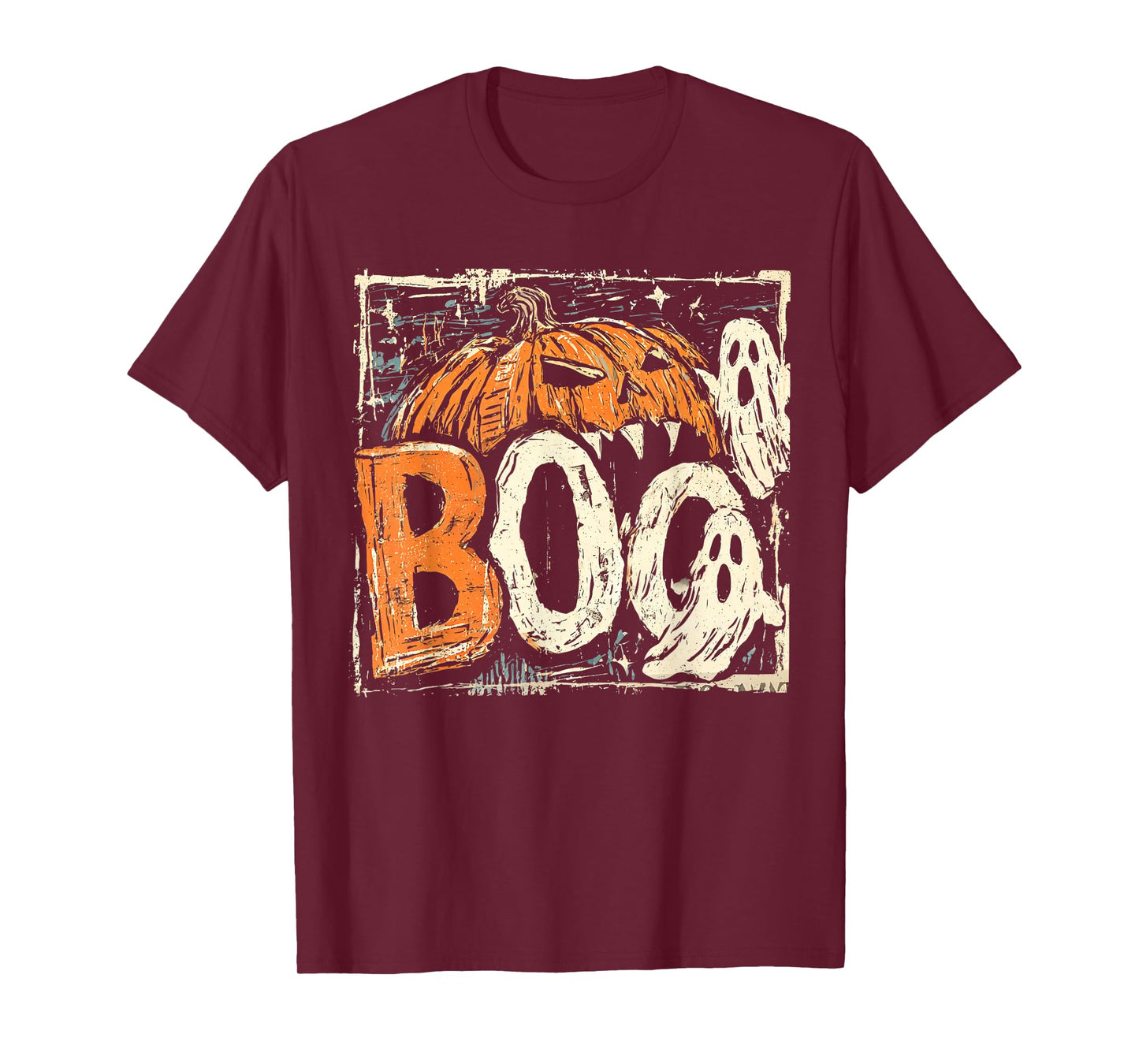 Halloween Gamer Pumpkin Eating Ghost Costume Men Boys Kids T-Shirt