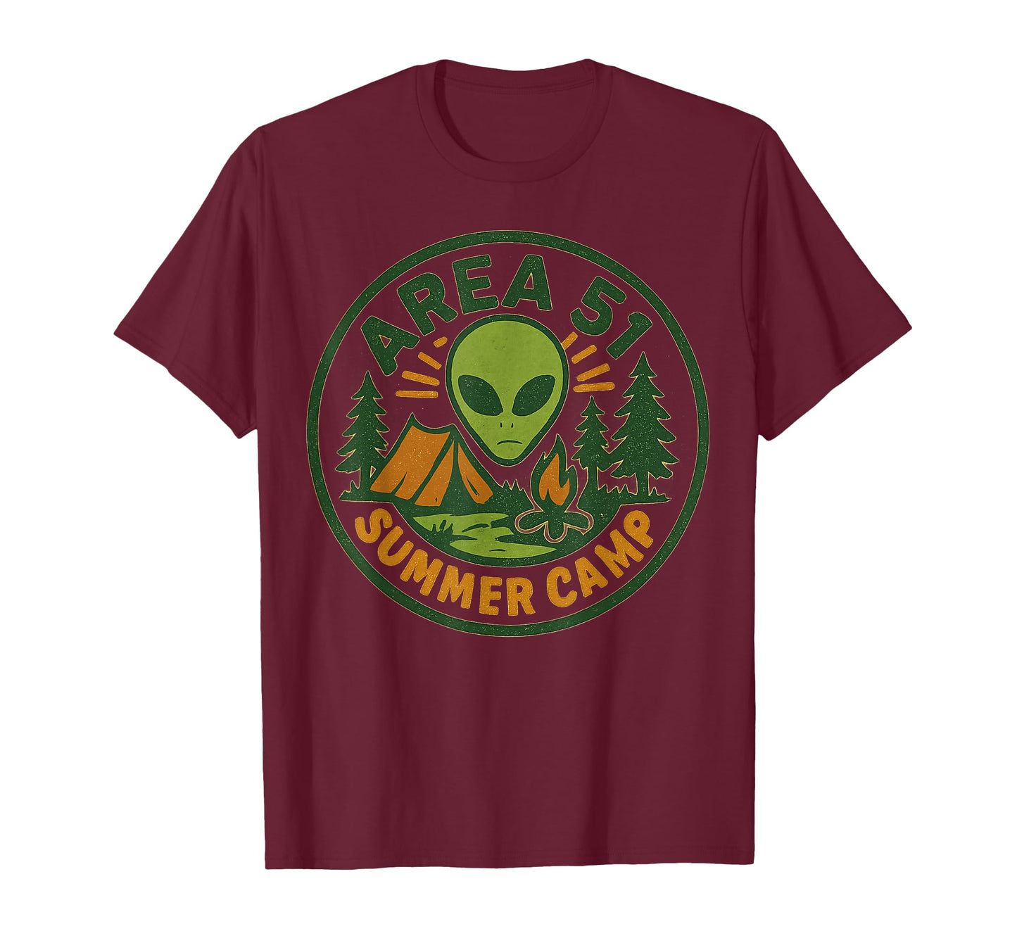 Area 51 UFO Design Funny Graphic Tees for Men Women Alien T-Shirt