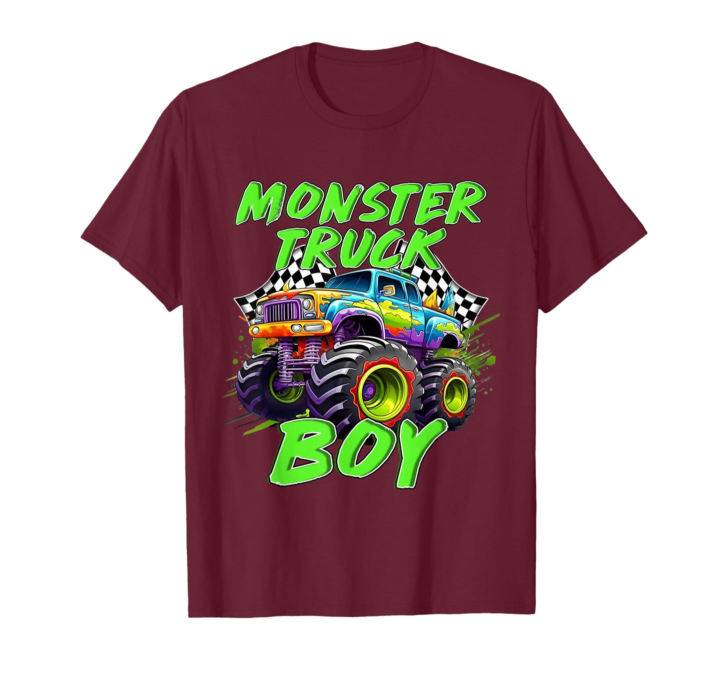 Monster Truck Boy Kids Family Matching Monster Truck Party T-Shirt