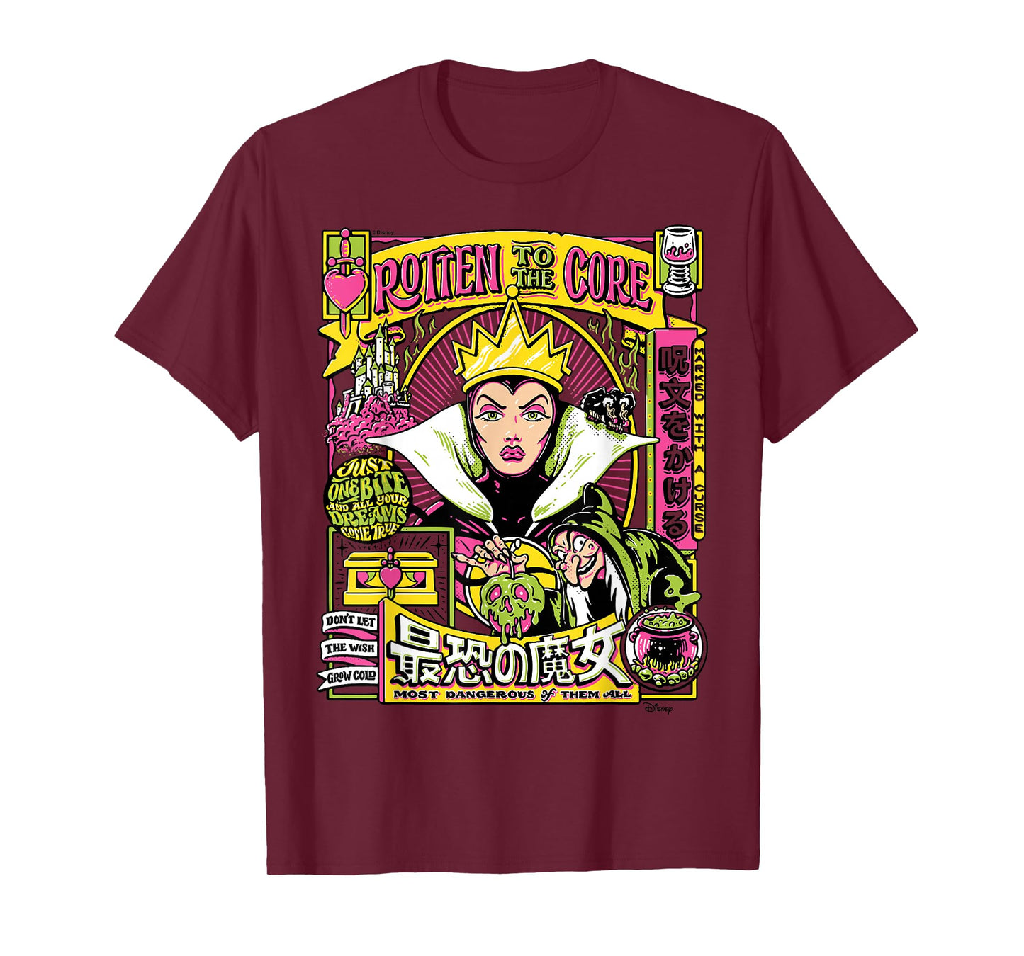 Disney Villains - Evil Queen Rotten To The Core Anime Poster T-Shirt