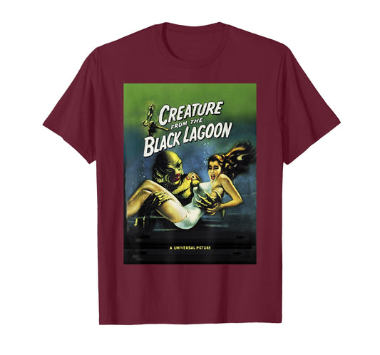 Universal Monsters Creature From The Black Lagoon Poster T-Shirt