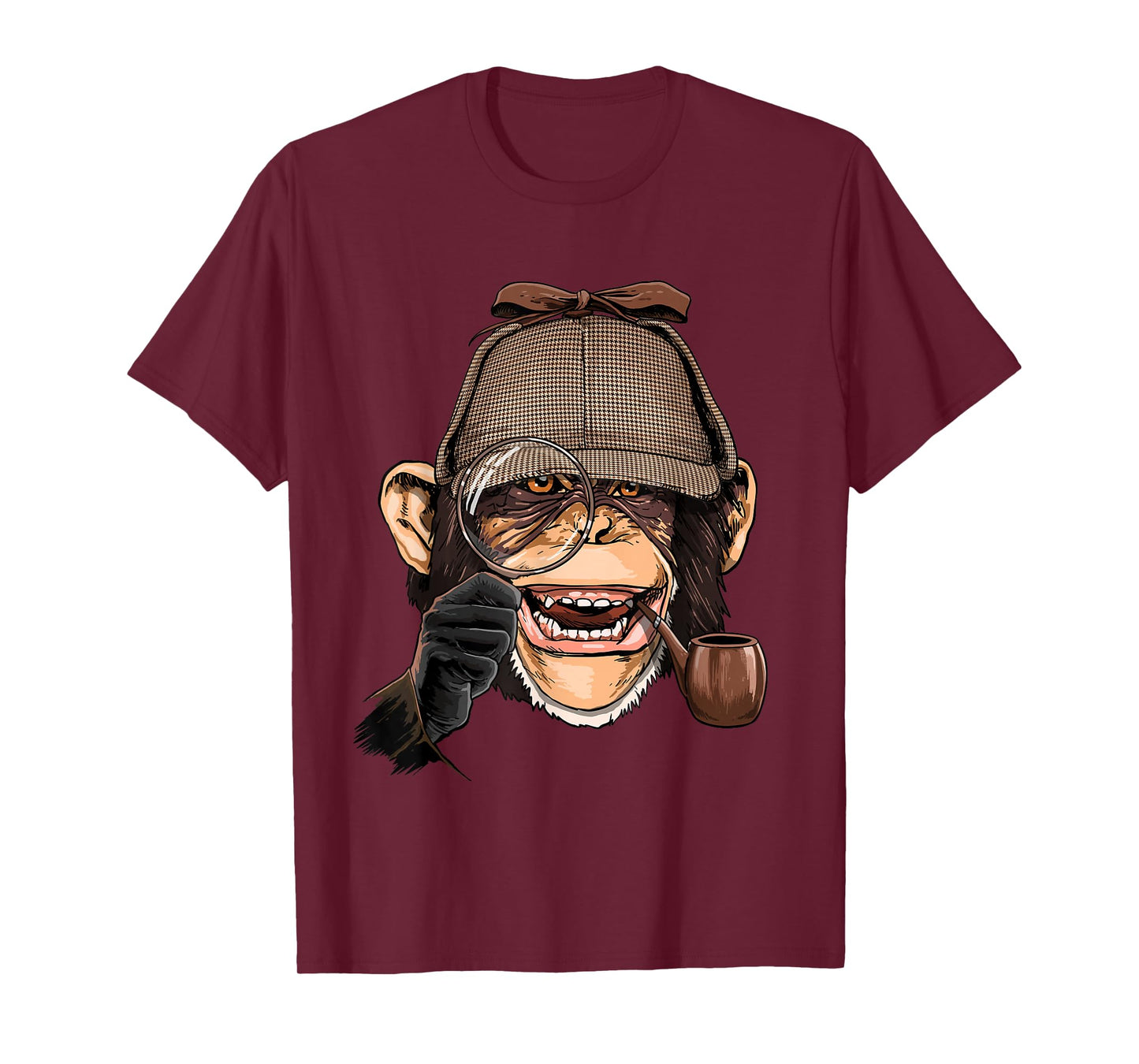 Chimpanzee Detective Great Ape Chimp Primate Animal Lover T-Shirt