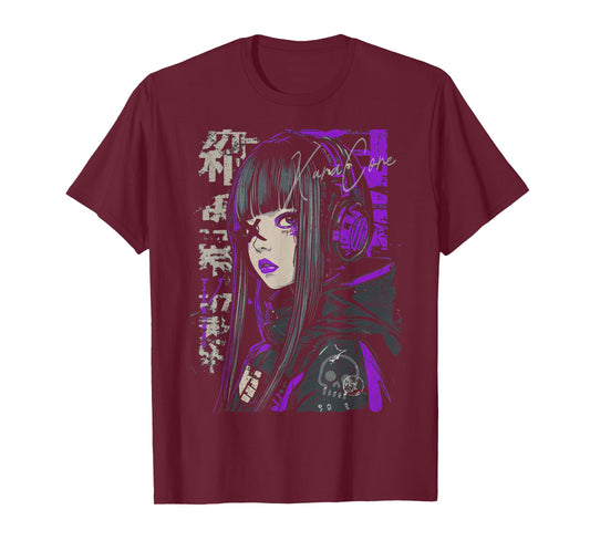 Japanese Streetwear Cyberpunk Y2K Techwear Retro Manga Anime T-Shirt