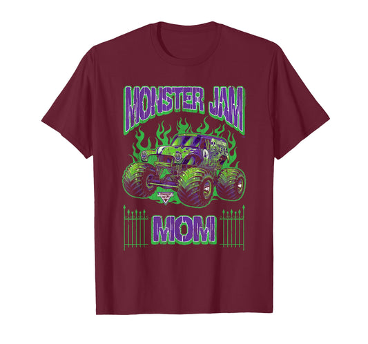 Monster Jam Grave Digger Mom Family Motorsports T-Shirt