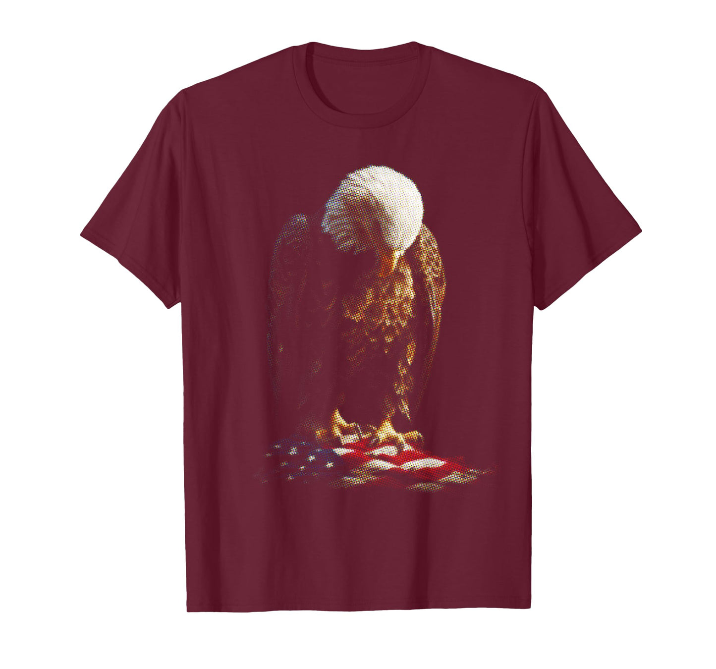 Symbolic Eagle of Liberty American Flag Art T-Shirt