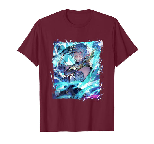 Cygames, Inc. Granblue Fantasy Versus: Rising T-Shirt - Black, Small, Unisex-Adults, Anime, Modern Anime Cartoon T-Shirt, Crew Collar, Short Sleeve