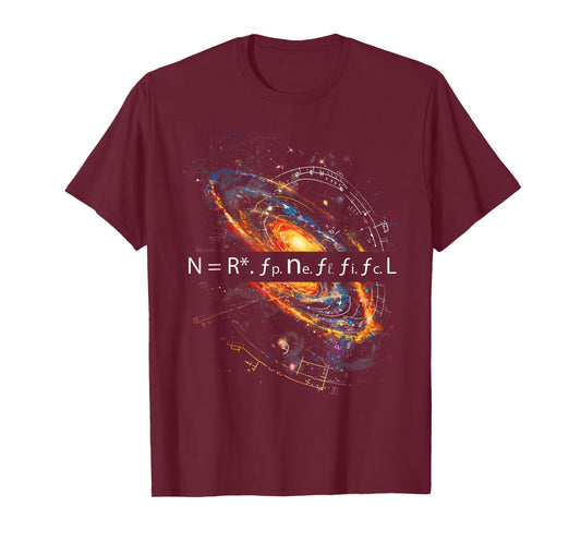 Drake Equation Estimation of Alien Civilizations T-Shirt