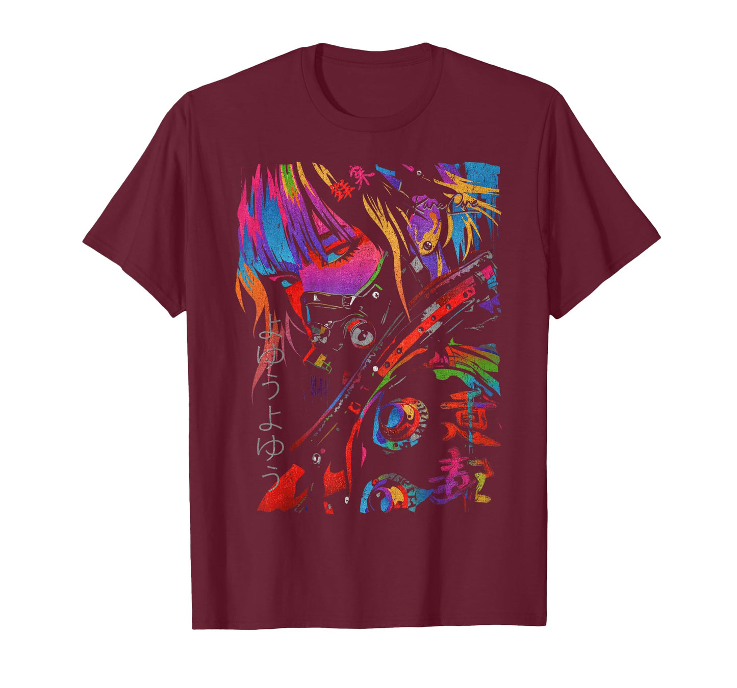 Japanese Streetwear Cyberpunk Y2K Techwear Retro Manga Anime T-Shirt