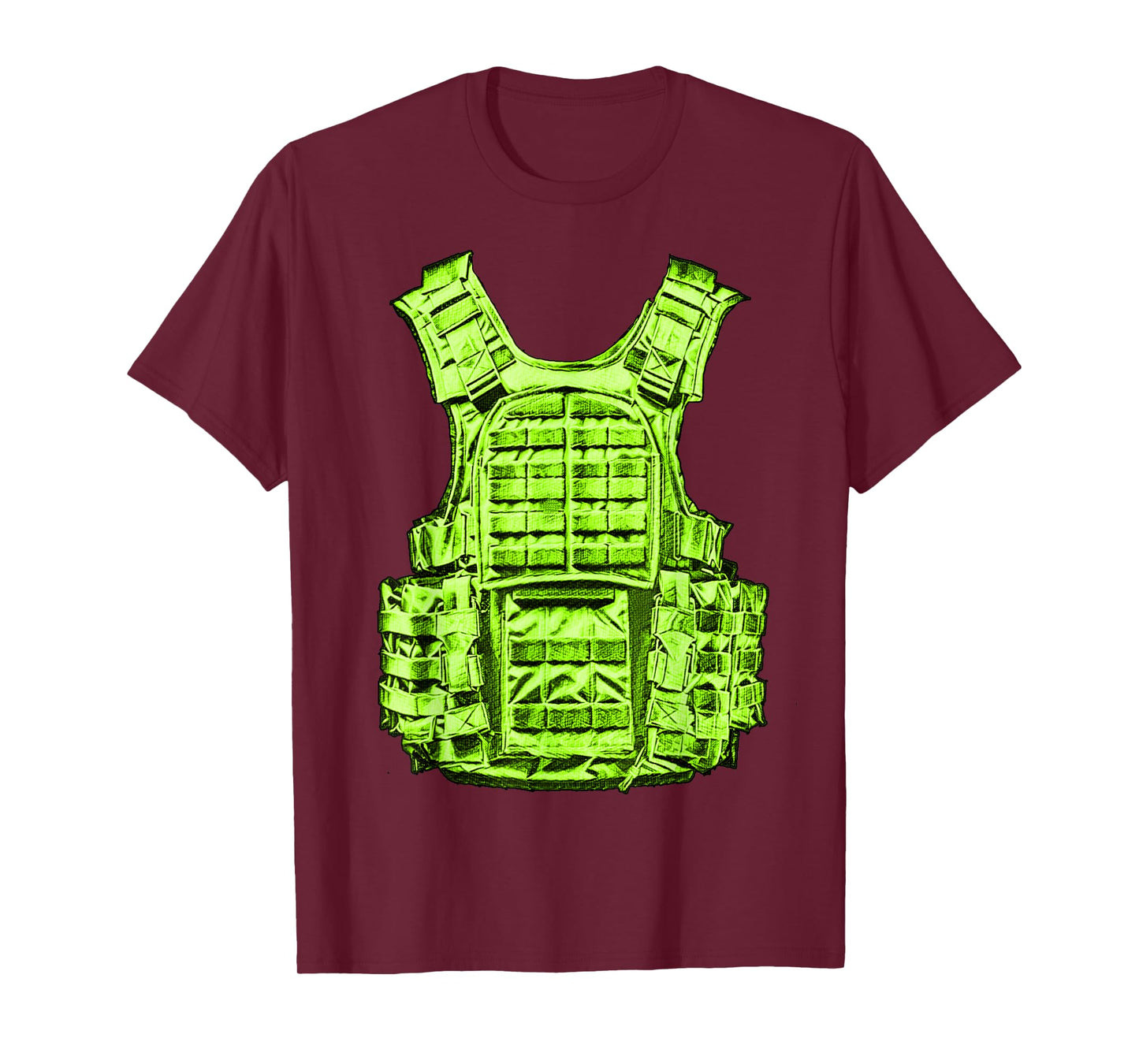 Green Staying Ready Green Color Graphic T-Shirt