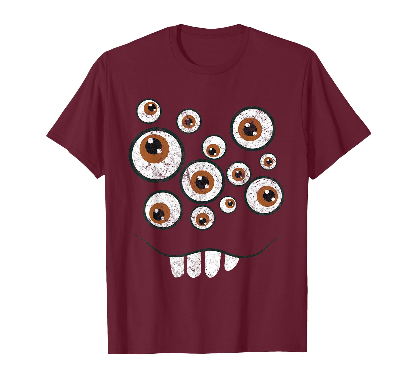 Funny Monster Face Halloween T-Shirt Costume Gift T-Shirt