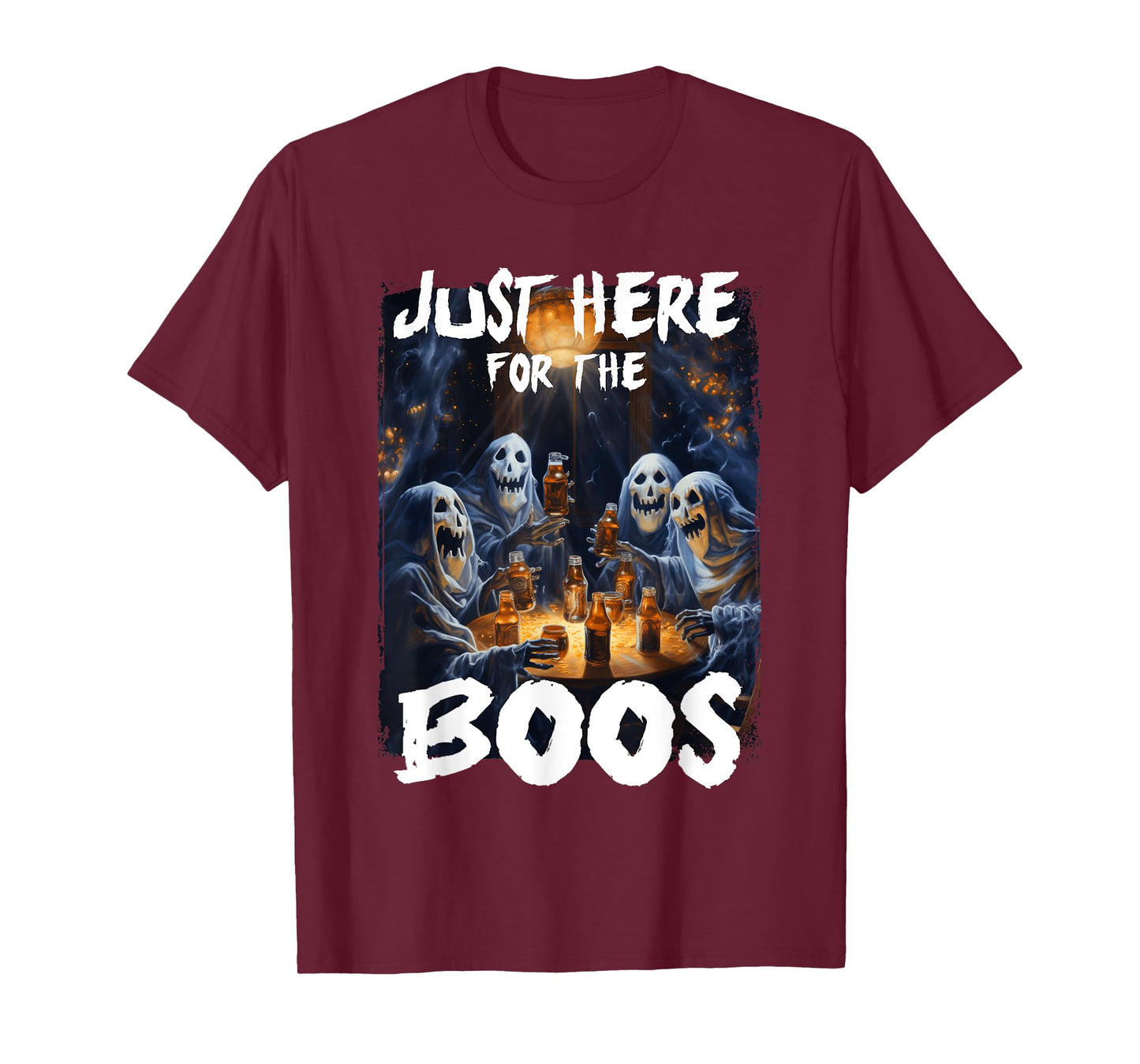 I'm Just Here For The Boos Ghost Funny Men Women Halloween T-Shirt