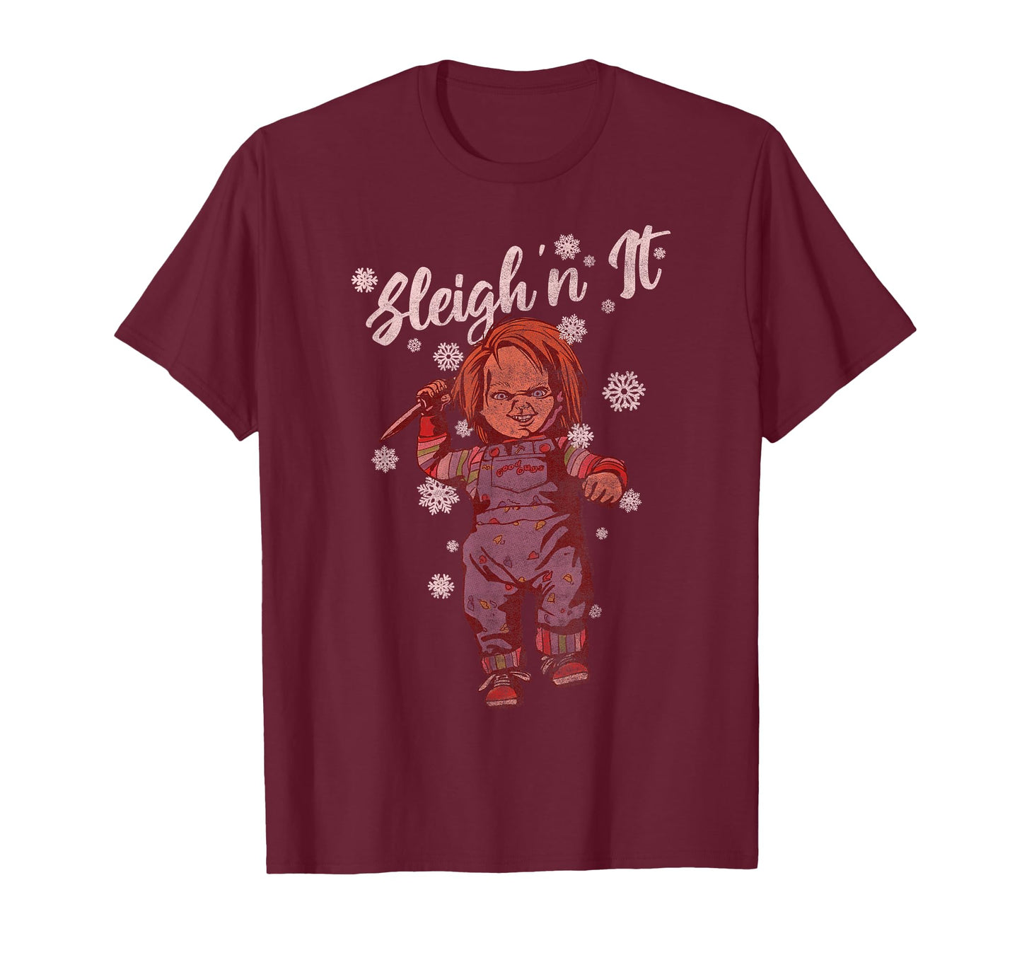 Chucky Christmas Sleigh N It T-Shirt